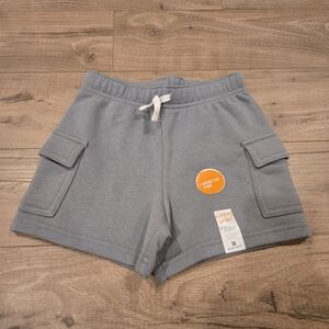 🌻 NWT Jumping Beans Toddler Boys Gray Knit Cargo Sweatshorts - Size 3T